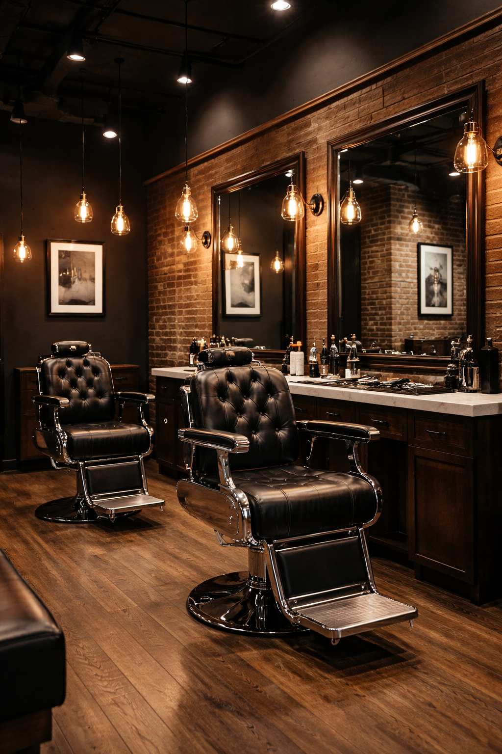 Ironwood Barbershop interior - Calgary NW
